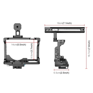 PULUZ Professional Video Camera Cage <strong>Filmmaking</strong> Rig With Handle <strong>Kit</strong> for Nikon Z6 / Z7 Cold Shoe Mount LED Light Microphone - Product Image 3