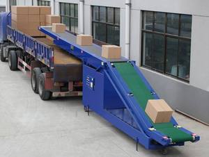 12-18m 50 kg/m caja de cartón bolsa de carga descarga extensible muelle cinta transportadora
