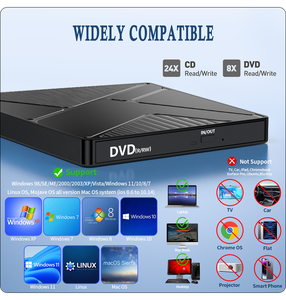 USB3.0/C型外置DVD驱动器光盘播放器光学阅读器DVD-只读存储器，适用于笔记本电脑和电脑台式电脑 - Product Image 4
