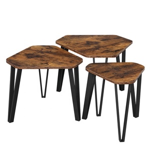 客厅3套小堆叠嵌套六角边桌 - Product Image 5