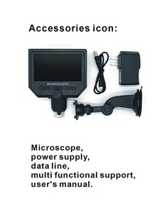 600X变焦数码显微镜4.3 LCD屏幕3.6MP CCD LED数码放大镜G600 - Product Image 6