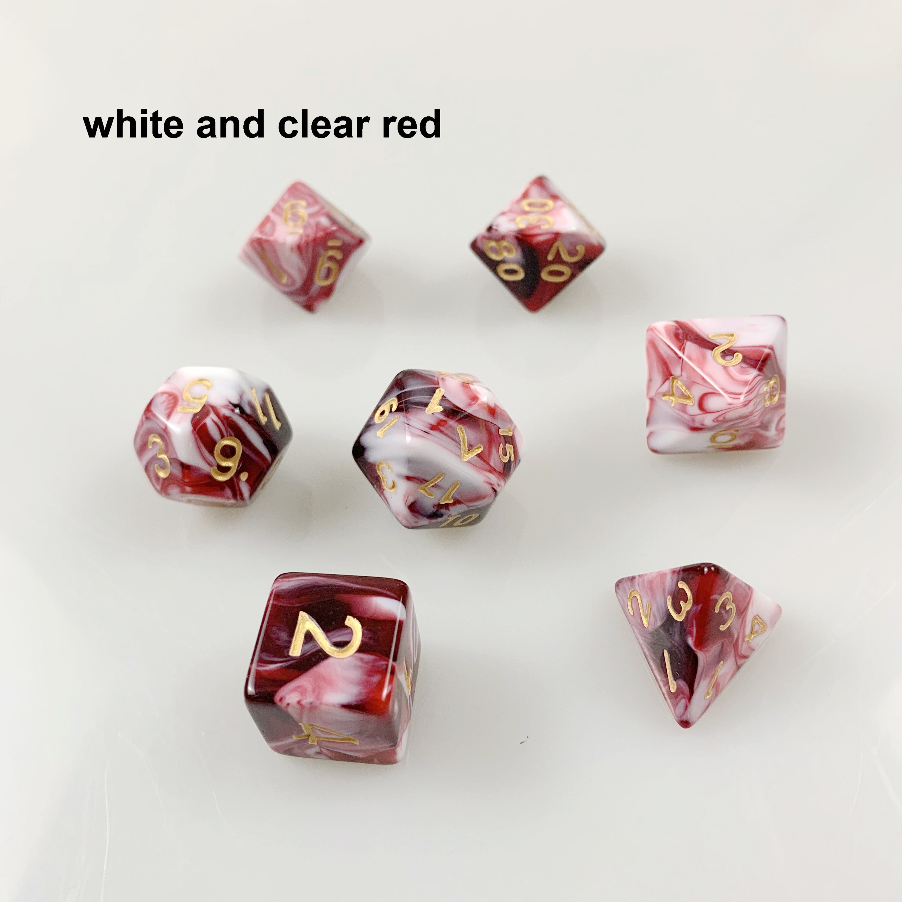 Blanc et rouge clair