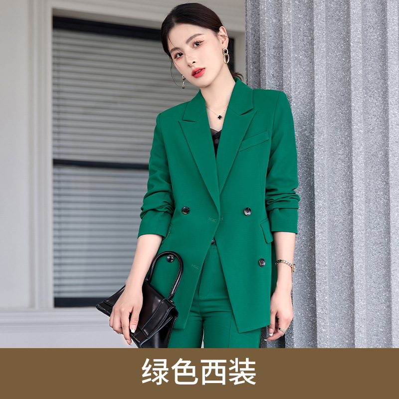 green suit