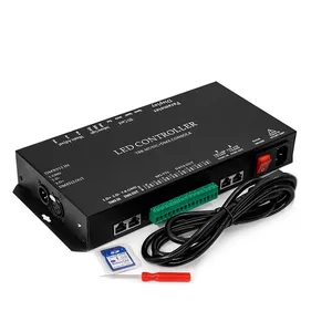 DMX512 Programmier barer digitaler LED-Licht regler DMX-Konsole T8k 8-Kanal-LED-Musikcontroller