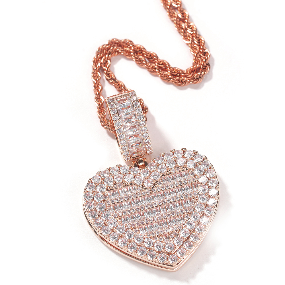 rose gold+3mm rope chain