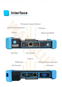 WANGLU IPC-5100C 8MP TVI CVI AHD IP PoE analogico con ingresso 4K 30FPS HDMI/ingresso VGA e tracciante del cavo digitale All in One CCTVtester