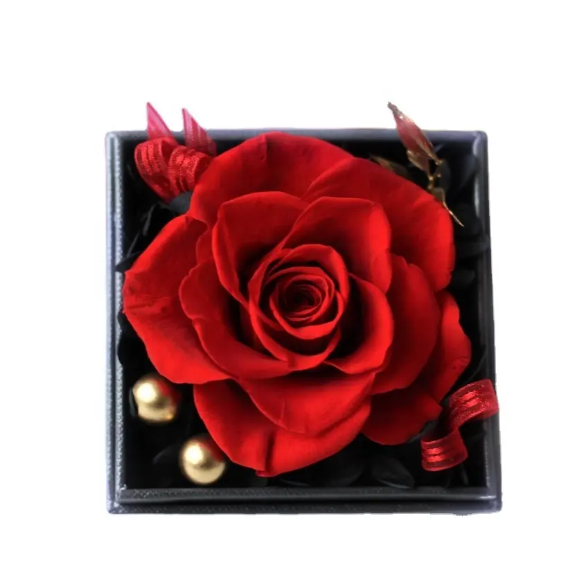 Подарочная коробка для ювелирных изделий из акриловой смолы в виде цветка