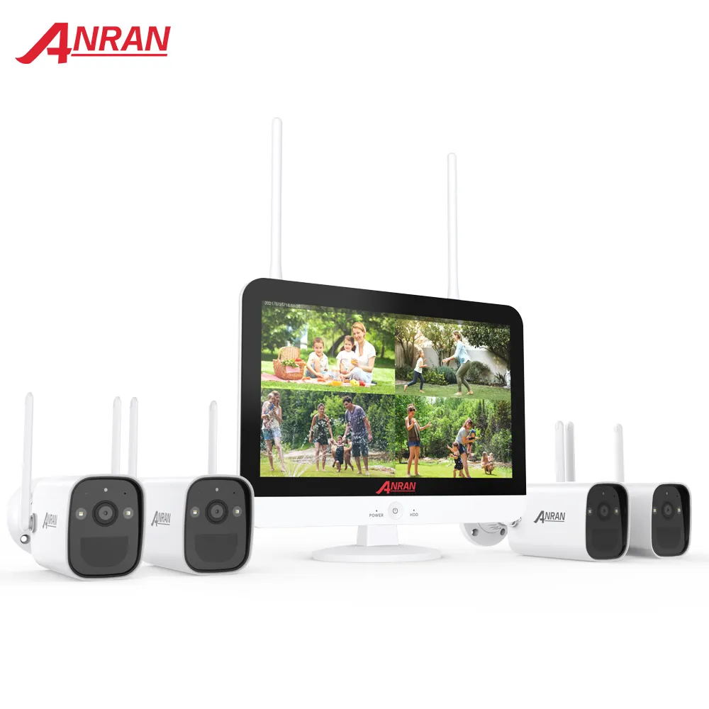 ANRAN 4CH 3MP Wireless alimentato a batteria telecamera Wifi Outdoor CCTV NVR Kit sorveglianza IP Network Security Camera System