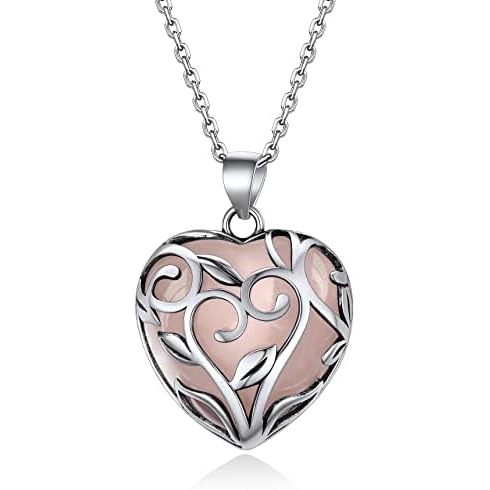 10. Heart Nature Rose Quartz-Celtic Leaf Oct.