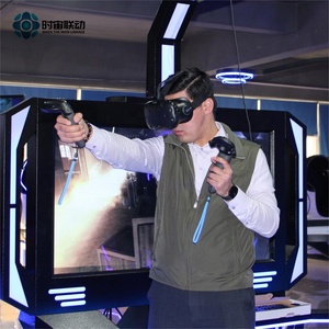 XSJ indoor große vr-spielkonsole gewehrkampf schießen <span class=keywords><strong>game</strong></span> park 360 grad vr simulator maschine spiele plattform - Product Image 1