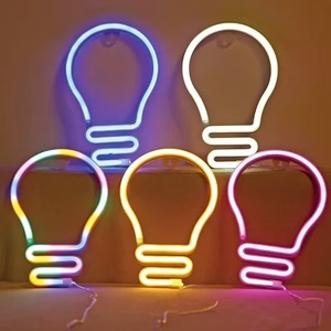 Sıcak satış renkli LED Neon ışıkları plastik malzeme ile popüler ev dekorasyon moda ve göz alıcı - Product Image 2