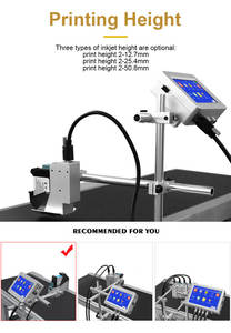 2024 New Online Automatic Industrial Thermal Tij 12.7mm Print Head Inkjet Expiry Date logo Printers Support <strong>Global</strong> Languages