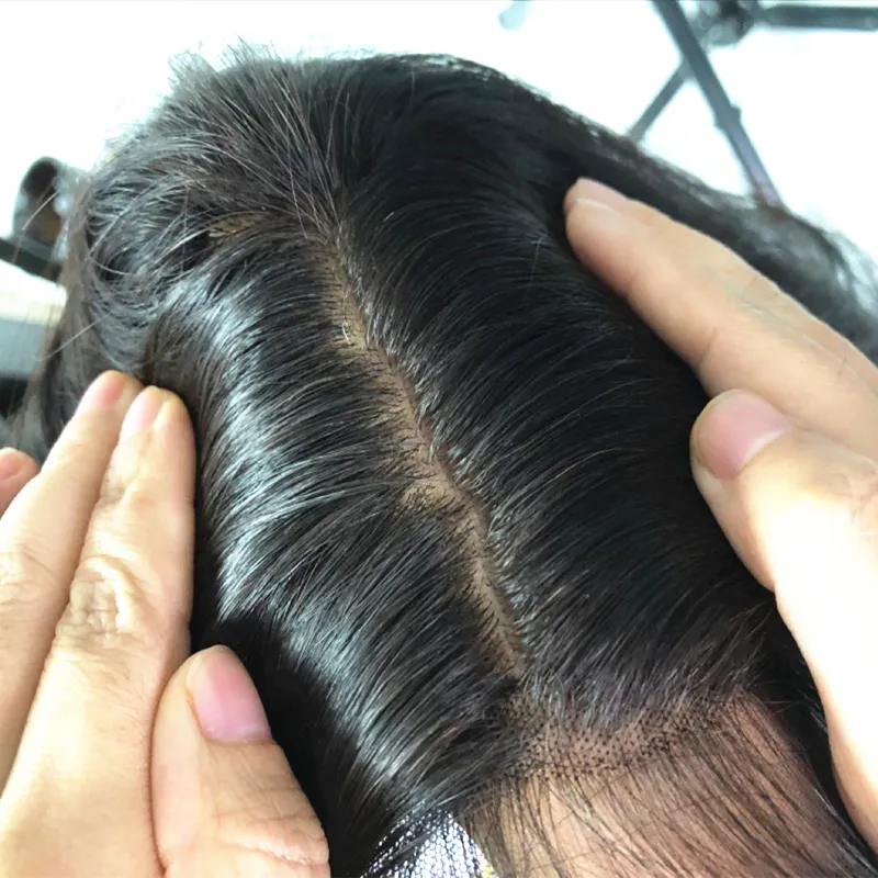 A base di capelli umani parrucche 1 pezzo brasiliano capelli trasparenti di alta qualità a 180% densità di seta a base di parrucche, 13x4 pizzo lungo onda d'acqua sì!