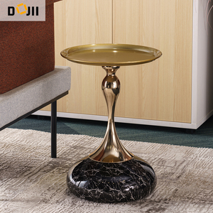 Thiết kế bàn cà phê sang trọng hiện đại, kiểu dáng di động, tròn, nhỏ gọn, thanh lịch, bàn phụ tiện dụng, nội thất phòng khách cho không gian nhỏ - Product Image 3