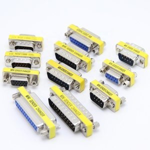 双D-SUB连接器DB9/DB15/DB25 9引脚DB9 RS232 15引脚DB15 VGA 25引脚DB25公母连接器适配器
