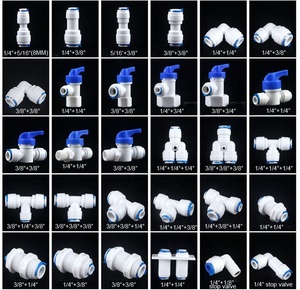 Ters osmoz RO su sistemi uydurma 1/4 "3/8" inç 8mm OD hortum tüpü 1/4 "1/2" 3/4 "1/8" kadın plastik boru hızlı konnektörler - Product Image 2