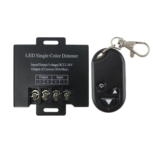 1CH LED <strong>Lamp</strong> <strong>Dimmer</strong> DC12-24V 30A 720W High Power Lighting Single Color Controller CR RoHS <strong>with</strong> 433Mhz Wireless RF Remote Control - Product Image 1