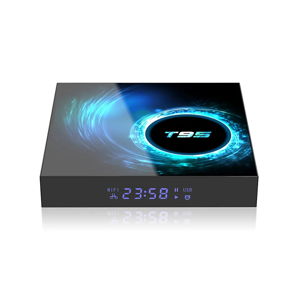T95 AndroidTV Box entrada HDMI Allwinner H6 H616 TV streaming cajas para TV box gratis