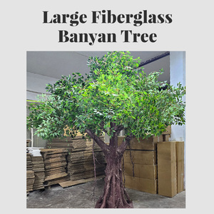 Various Styles Outdoor Landscape Decorative <strong>Trees</strong> Tall Rustic Artificial Banyan <strong>Tree</strong> - Product Image 5