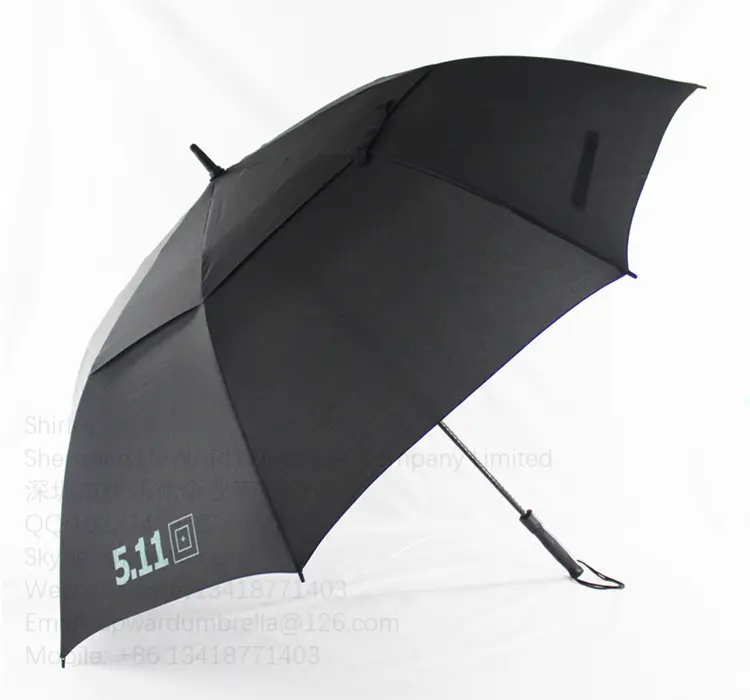 Golf çift gölgelik şemsiye kişiselleştirilmiş iş şemsiye ağır golf şemsiyesi