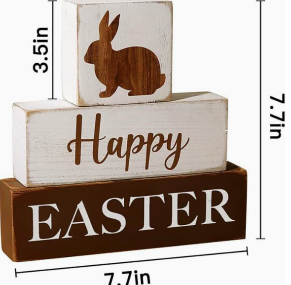 7.7in*7.7in wooden block