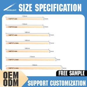 Tùy Chỉnh Kích Thước Tre Quán Cà Phê Gậy Tre Gậy Cà Phê Khuấy Gậy Thân Thiện Với Môi Vật Liệu - Product Image 3