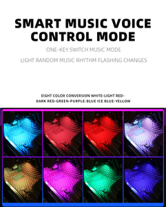 Tcwin RGB подсветка салона автомобиля с музыкальным управлением, USB 5 В, пульт дистанционного управления, активная функция, светодиодный Android совместимый костюм для автомобиля - Product Image 5