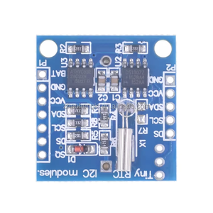 24C32 bellek DS1307 saat elektronik modülleri ve pil olmadan kitleri ile minik I2C RTC modülleri