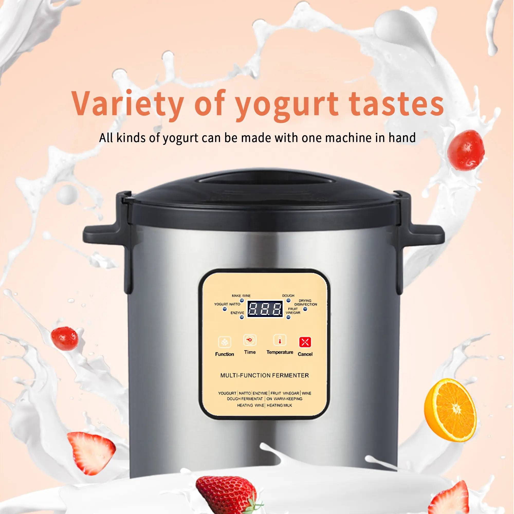 Approvisionnement d'usine 12 litres AZK139 appareils ménagers chinois yaourtière intelligente avec yaourtière à régulation de température