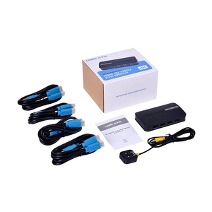 FJ-HK401 Fjgear手动hdmi kvm开关4路4k 4进1出hdmi2.0 usb2.0带桌面控制器