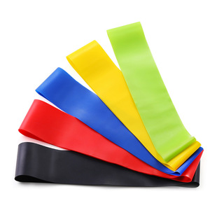 Eco Friendly Latex Elastic Physio Strips <strong>Theraband</strong> Pilates Yoga Fitness Exercise Resistance Bands - Product Image 1
