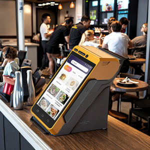 Android 12 8,0 дюймов сенсорный экран ручной POS-аппарат NFC Система сканер штрих-кодов PDA принтер производства Android 4G WiFi - Product Image 2