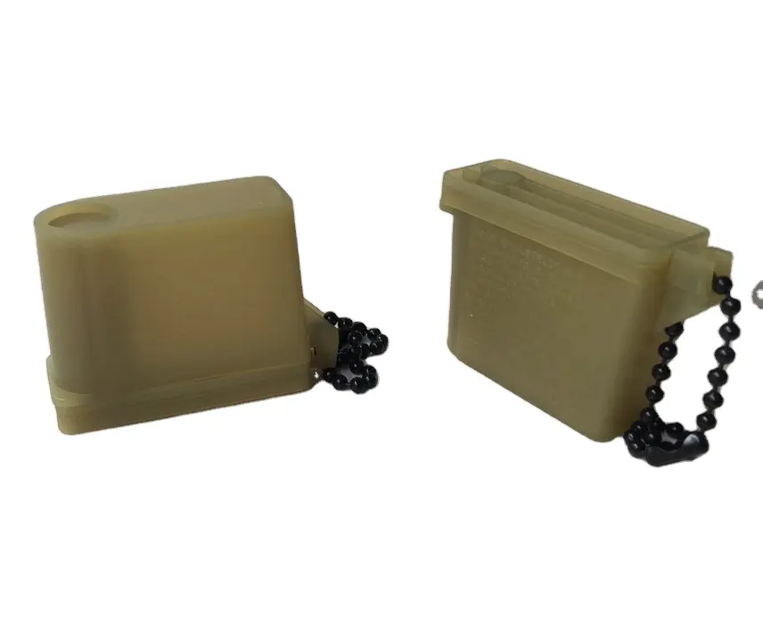 Высококачественная специальная армейская Военная защитная заглушка для наушников с вращающейся крышкой и черной цепочкой