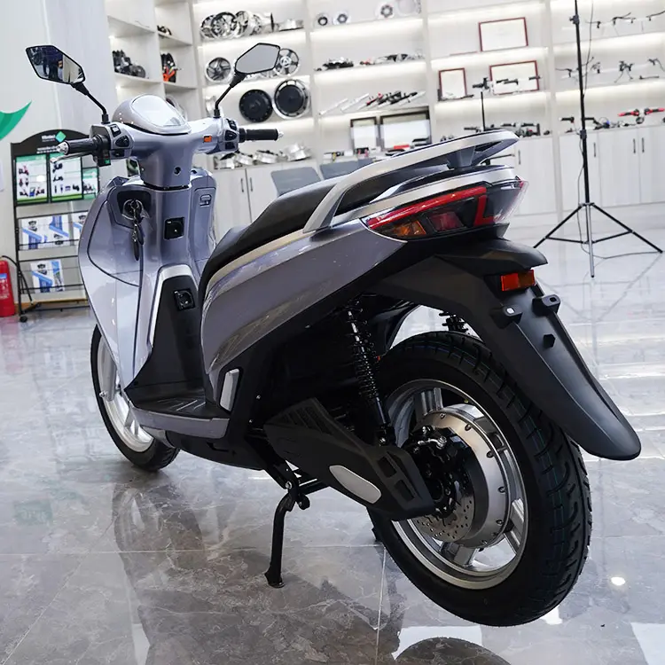 16インチタイヤパワフル大人用電動モペット1700Wパワー70km/h最高速度中国メーカークラシック電動バイクeスクーター