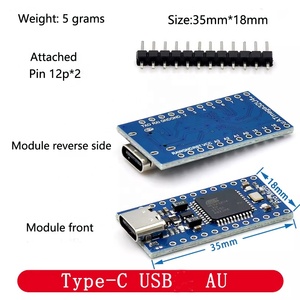 Lager neues Pro Micro ATMEGA32U4 5V 16M Modul USB-Update-Programm Entwicklungs platine mit Mini-Micro-USB-Schnitts telle Typ C. - Product Image 2