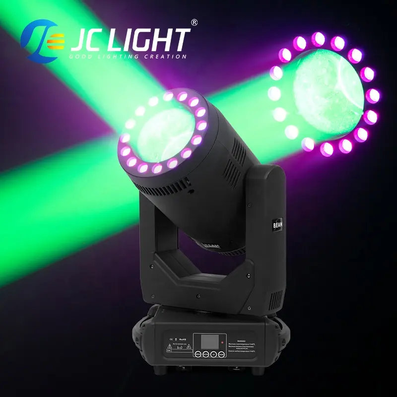 Neue DJ-Ausrüstung Sound Activated Spot 300w LED-Strahl Moving Head Bühnen licht Dmx für Events