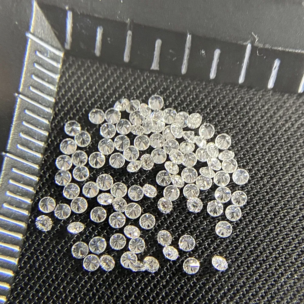 Gevşek elmas 0.9mm 3mm melee DEF VVS VS elmas lab sentetik elmas kaba yetiştirilen