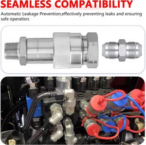 KZE-B 3/8 "NPT 10000 PSI thủy lực nhanh chóng kết nối ngắt kết nối <span class=keywords><strong>Coupler</strong></span> đặt nặng Carbon thép Nam Nữ khớp nối phụ kiện - Product Image 6