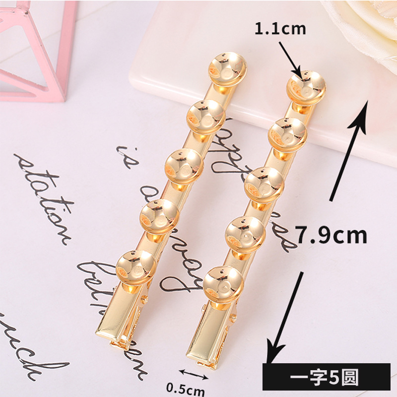 Barrette à cheveux à cinq perles