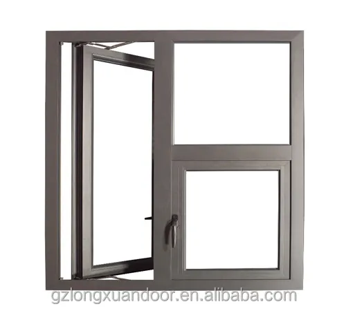 Ventanas de aluminio con vidrio templado personalizado, ventanas correderas para puertas y ventanas