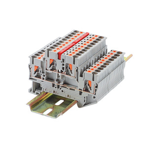 Bloque de terminales de resorte en línea, bloque de terminales de cobre enchufable de riel de guía de la serie PT combinado para cable de 2,5 mm² - Product Image 4