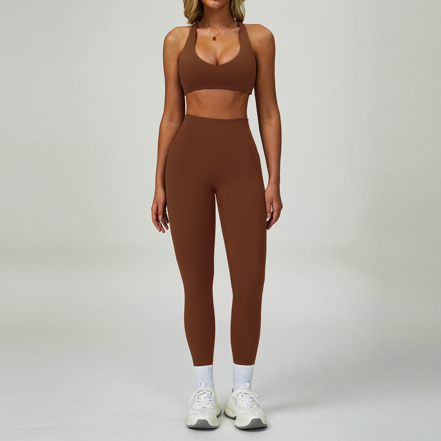 Sujetador+leggings marrón