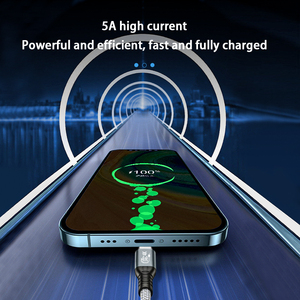 USB3.<strong>2</strong> Thunderbolt <strong>3</strong> 20Gbps PD 240 W Braided Aluminium Alloy Fast Charging High <strong>Speed</strong> Cable for Computer Mobile Type-C - Product Image 5