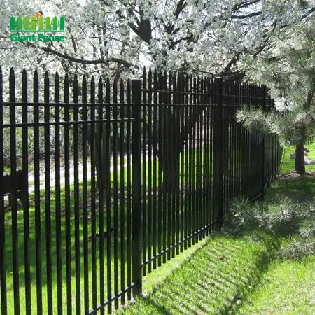 맞춤형 블랙 팰리세이드 단철 패널 방수 관형 강철 울타리 홈 정원 장식 낮은 FSC 와이어 게이트 보안