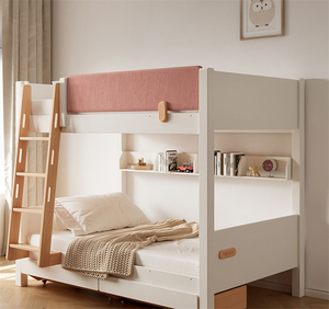 Northern American Solid Oak <strong>Wood</strong> Bunk Bed with Ladders and Storage Drawers for Kids and Twins - Product Image 5