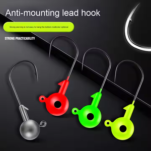תוכי jig <span class=keywords><strong>hooks</strong></span> צבע נכון 2.5g-14g משחה דם עם ראש עופרת עבור בס דיג בתפזורת הסיטונאי