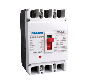 BASA High Quality Precise DC Product 125A <strong>160A</strong> 200A 225A Moulded Case Circuit Breaker MCCB for DC - Product Image 1