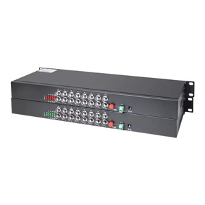 Transceptor óptico de vídeo de 16CH Monitor analógico inverso 485 Transceptor óptico digital Convertidor de fibra óptica coaxial Monitoreo - Product Image 1
