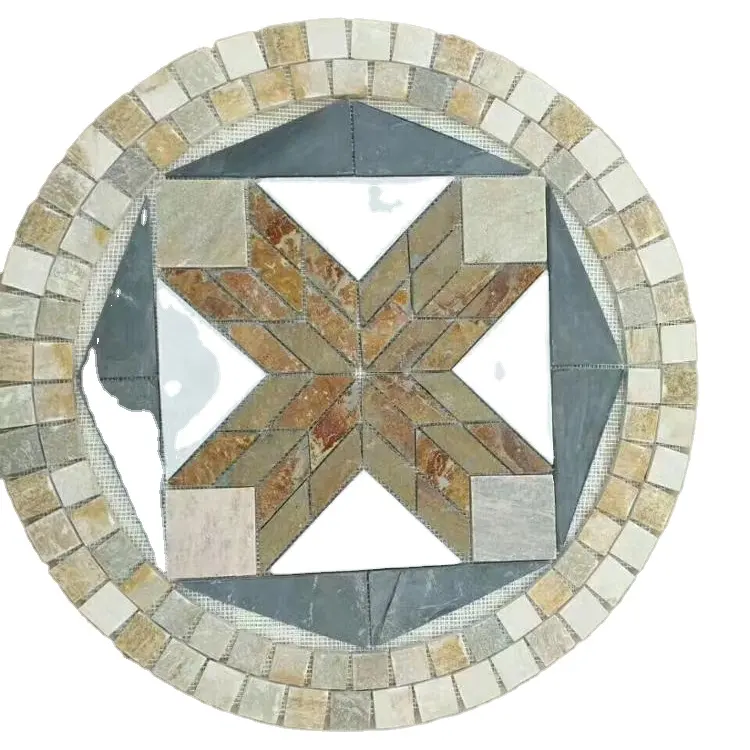 garden slate mosaic paving stones pattern tile