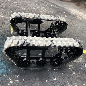 Khung Gầm Cao Su Thép Theo Dõi Khung Gầm Cho Hệ Thống Bánh Xích Mini Excavator Khoan Rig Crusher Crane Robot Phụ Tùng Máy Móc - Product Image 3